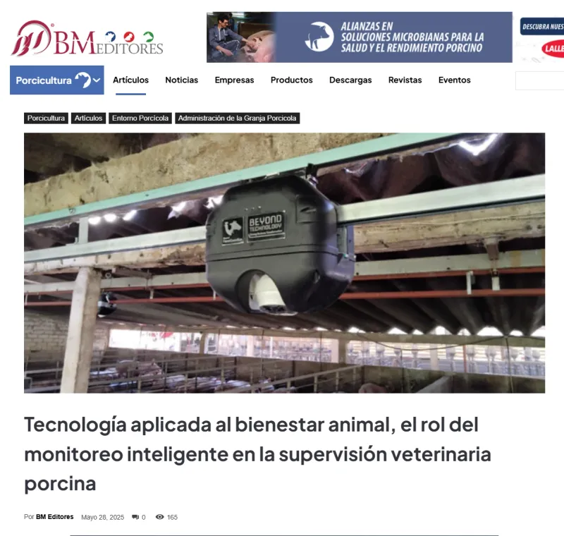 Tecnología aplicada al bienestar animal, el rol del monitoreo inteligente en la supervisión veterinaria porcina